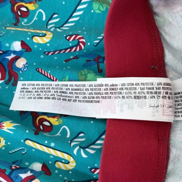 Marvel Avengers Green Christmas Drawstring Lounge Pants Size L NWOT - Picture 6 of 7